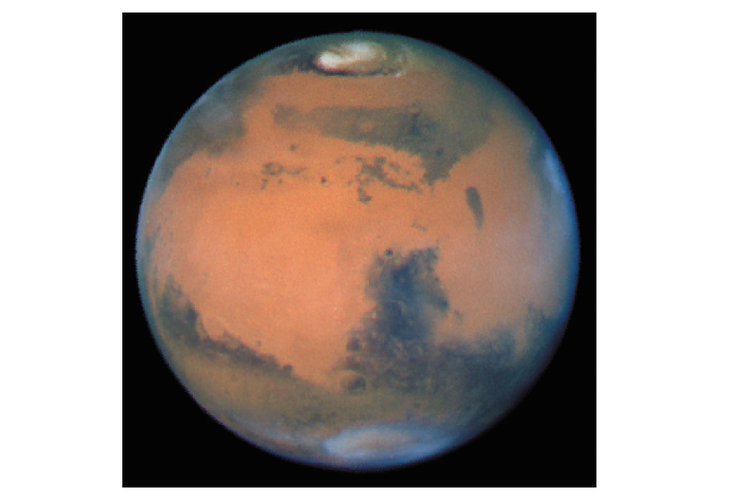 Mars sering muncul dan terlihat dari Bumi, tampak cerah dan berwarna kemerahan di langit malam. Mars juga dikelilingi dua bulan dengan besaran yang berbeda. 