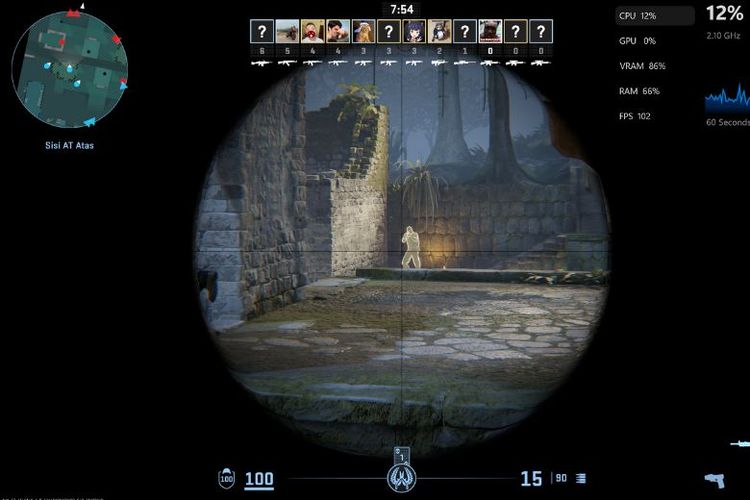 Legion 5i 2025 mampu memainkan game Counter Strike 2 dengan lancar. 