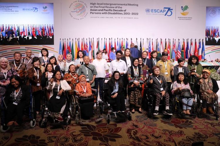 Kemensos dan UNESCAP menggelar High-Level Intergovernmental Meeting on The Final Review of The Asian and Pacific Decade of Persons with Disabilities (HLIGM APDPD). 