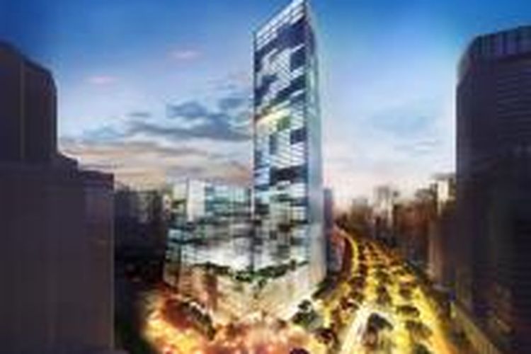 7point8 di CBD Jakarta memiliki ketinggian 298 meter.