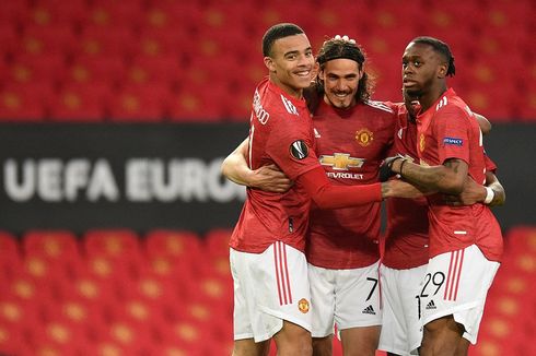 Susunan Pemain AS Roma Vs Man United - Cavani Jadi Ujung Tombak, Rashford Cadangan