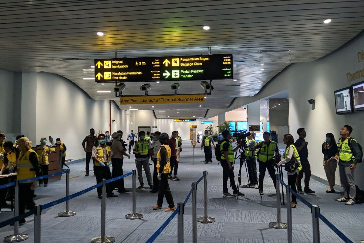 Area kedatangan internasional Bandara Soekarno-Hatta, Rabu (11/3/2020)