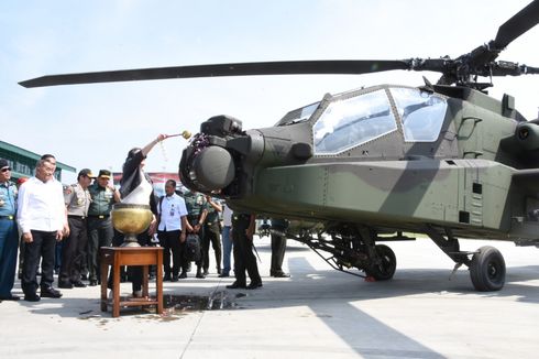 TNI AD Resmi Miliki 8 Helikopter Apache Buatan AS