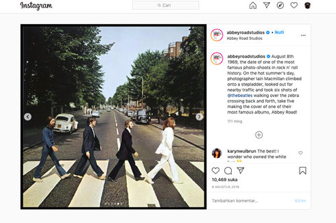 Kisah Menarik di Balik Album Ikonik The Beatles Abbey Road 