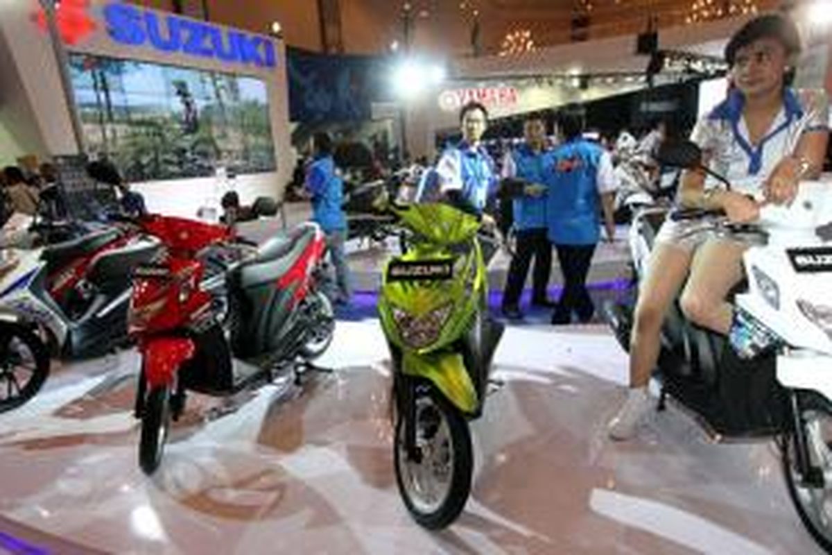 Suzuki di Jakarta Motorcycle Show 2012.