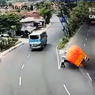 Viral, Video Detik-detik Truk Bermuatan yang Hilang Keseimbangan Hantam Mobil di Nagreg, Ini Kronologinya