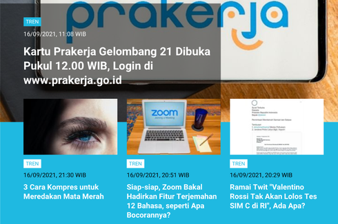 [POPULER TREN] Pembukaan Prakerja Gelombang 21 | Gaji dan Tunjangan Anggota DPR