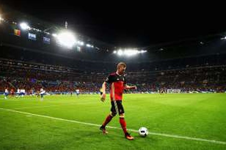 Gelandang tim nasional Belgia, Kevin De Bruyne. 