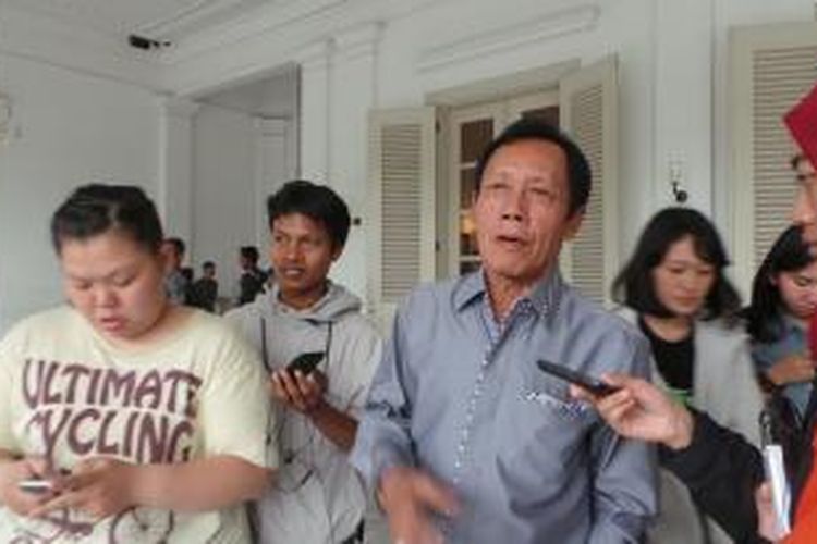 Mantan Gubernur DKI Jakarta Sutiyoso di Balaikota, Kamis (22/1/2015).