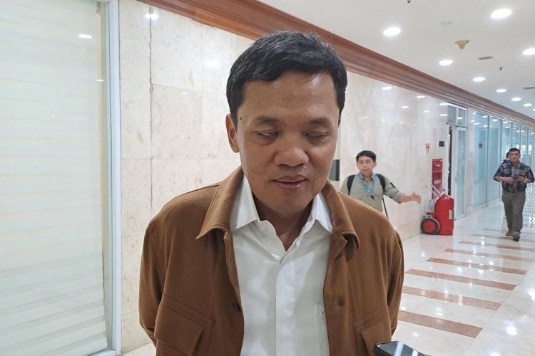Anggota Komisi III DPR Fraksi Gerindra Habiburokhman saat ditemui di Gedung DPR, Senayan, Jakarta, Senin (12/6/2023). 