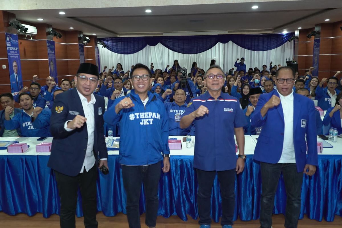 Ketua PAN DKI Jakarta Eko Hendro Purnomo atau yang akrab disapa Eko Patrio usai Rapat Kerja Wilayah DPW PAN DKI Jakarta, Sabtu (20/8/2022) di Jakarta Timur.
