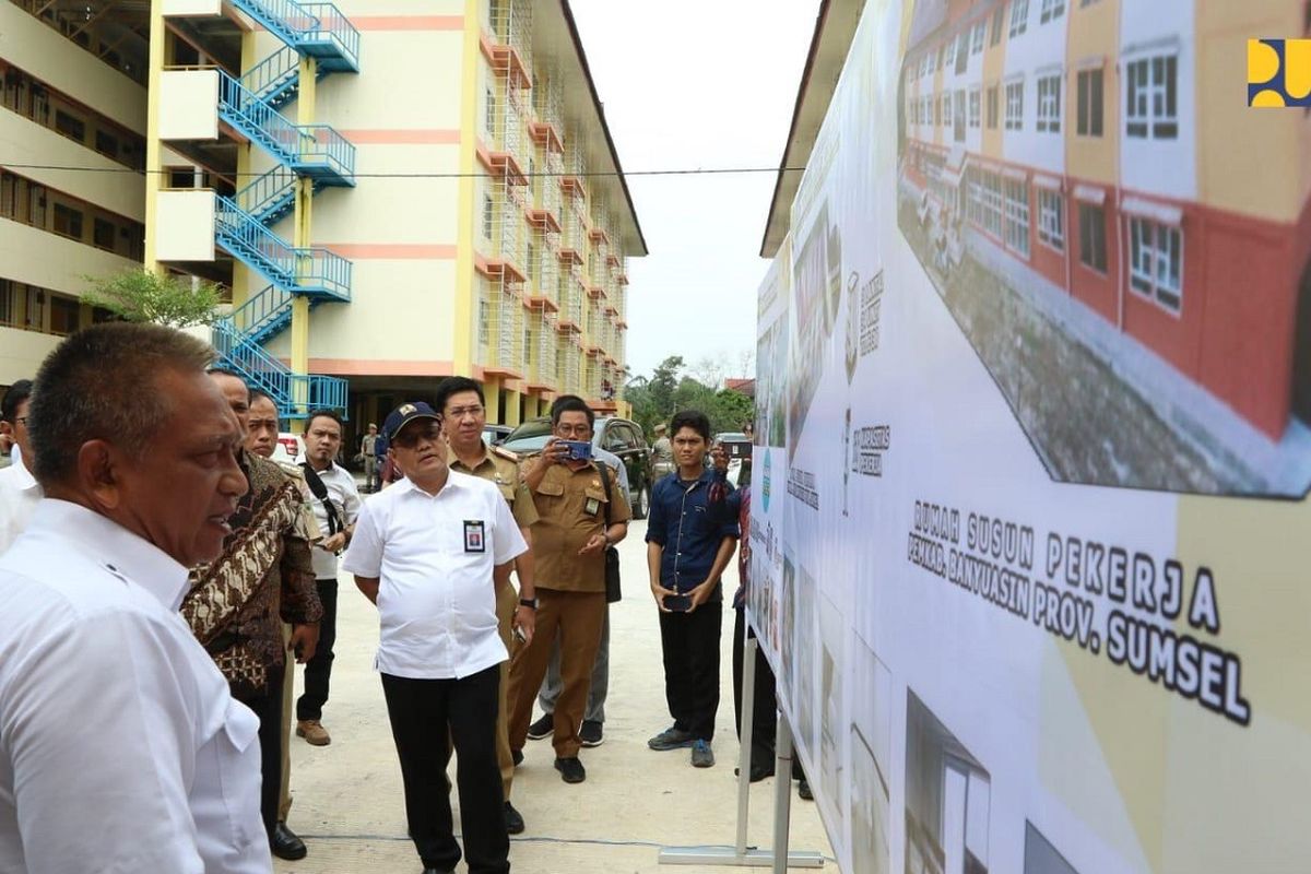 Peresmian rumah susun di Sumatera Selatan oleh Dirjen Penyediaan Perumahan Kementerian PUPR Khalawi Abdul Hamid, Selasa (19/3/2019).