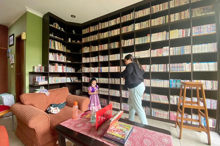 Perpustakaan Rimba Baca di Cilandak, Jakarta Selatan. 
