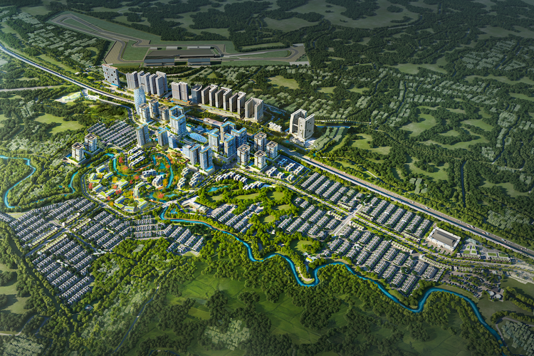 Adhi Sentul City dikembangkan seluas 120 hektar. Ini merupakan perumahan perdana PT Adhi Commuter Properti.