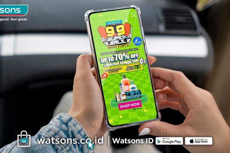 Promo 9.9 Super Sale, Watsons Kasih Diskon Hingga 70 Persen