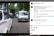 Video Viral Angkot Ditinggal Sopir Makan Bikin Macet Panjang