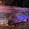 Bus Hangus Terbakar di Tol Semarang, 2 Penumpang Alami Luka Ringan