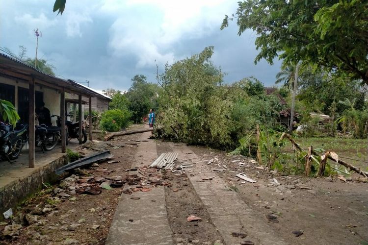 Lokasi Angin Kencang di Kapanewon Nglipar, Gunungkidul, Kamis (5/11/2020)