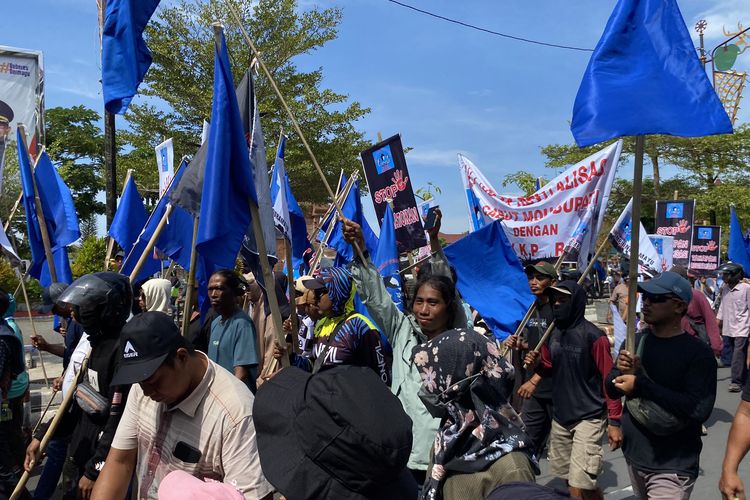 Demo Jilid II Petambak di Pendopo Indramayu: Sampai Titik Darah Penghabisan Kami Tolak PSN Revitalisasi Tambak