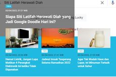 [POPULER TREN] Profil Siti Latifah Herawati Diah yang Jadi Google Doodle | Aturan Perjalanan Terbaru