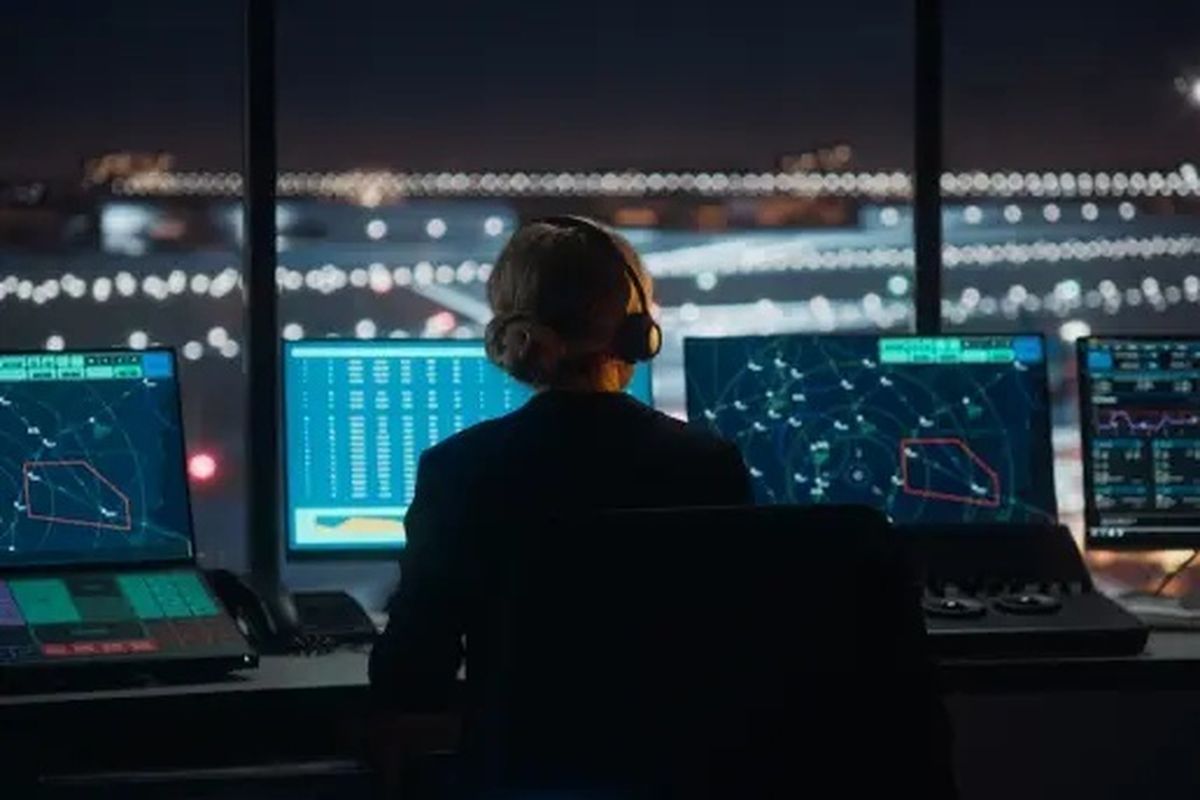 ilustrasi ATC tower.