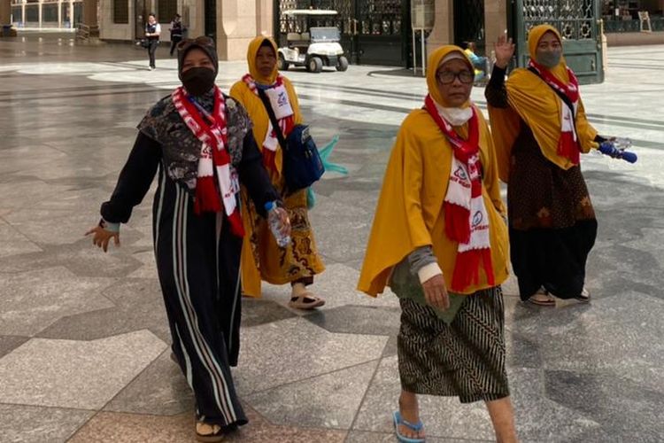 Jemaah Indonesia di Madinah pada musim Haji 2022.
