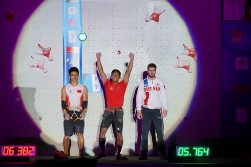 Alfian M Fajri, Atlet Panjat Tebing Indonesia Juara Dunia di Perancis