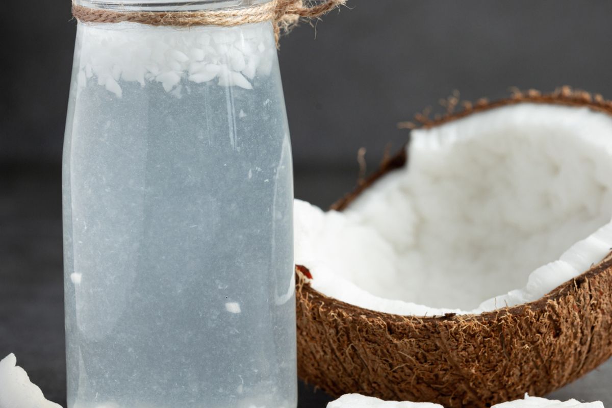 Ilustrasi air kelapa. 