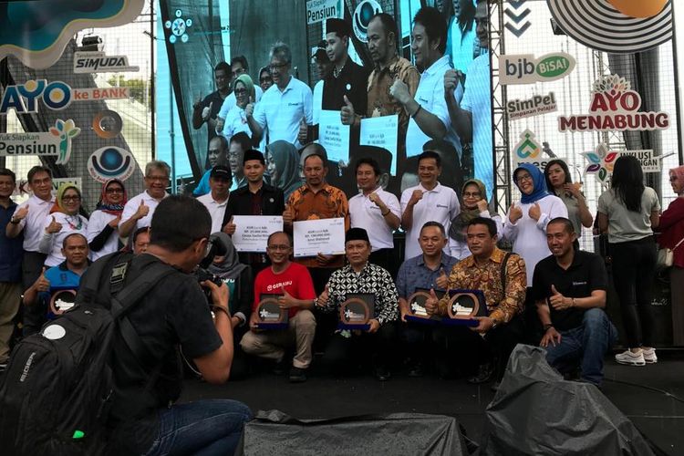 Suasana Festival Literasi Keuangan yang salah satu tujuannya meningkatkan jumlah nasabah milenial. 