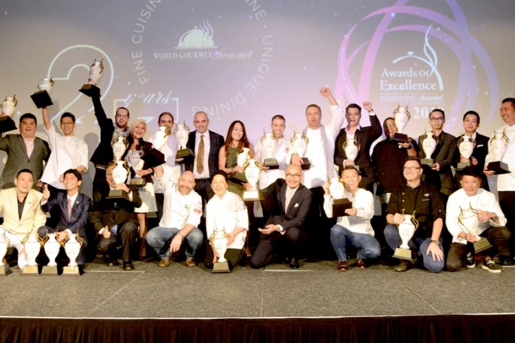 Para pemenang World Gourmet Summit Awards of Excellence (AOE) 2018 