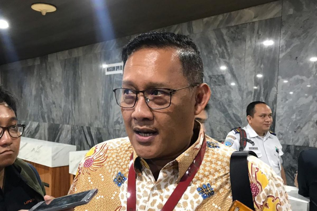 President Director Lion Air Group Daniel Putut di Gedung DPR RI, Jakarta, Selasa (29/1/2019).