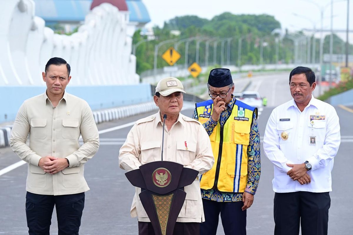 Prabowo Resmikan Flyover Madukoro Semarang, Harap Lalu Lintas Makin Lancar 