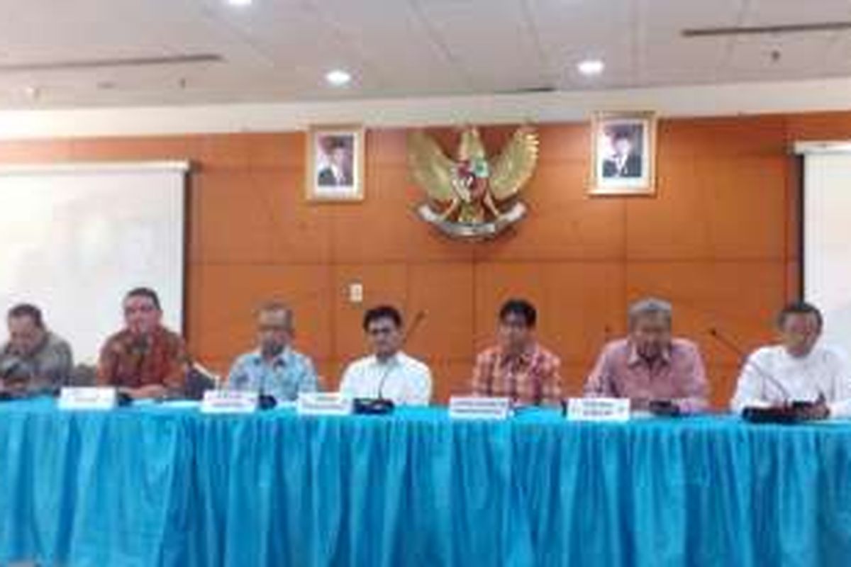 Konferensi Pers Pengumuman Hasil SBMPTN 2016 di di Gedung Direktorat Jenderal Pendidikan Tinggi, Senayan, Jakarta, Selasa (28/6/2016).