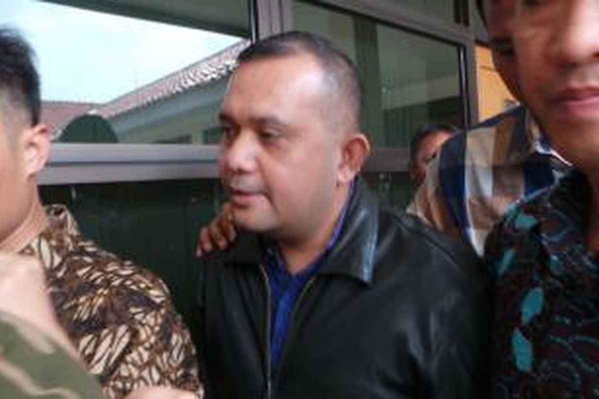 Kepala Suku Dinas Perhubungan Jakarta Barat Ucok Bangsawan Harahap terkait kasus dugaan korupsi. Jumat (14/2/2014).