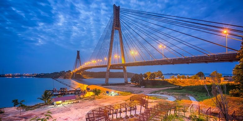 Barelang Bridge in Batam island. 