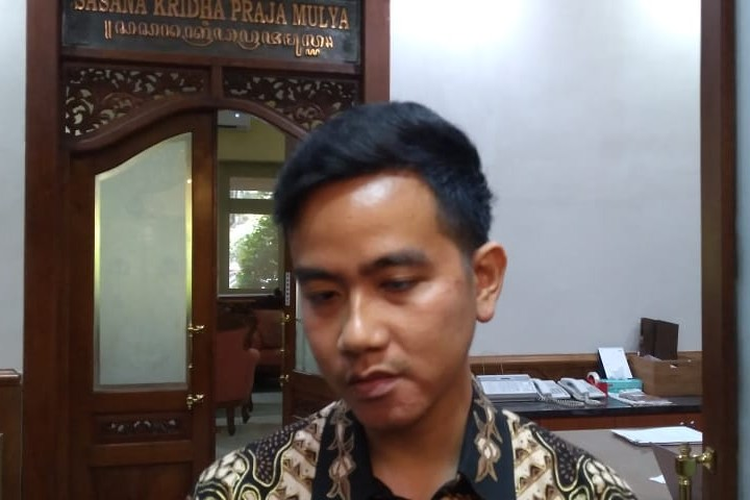 Wali Kota Solo, Gibran Rakabuming Raka di Solo, Jawa Tengah, Senin (24/7/2023).