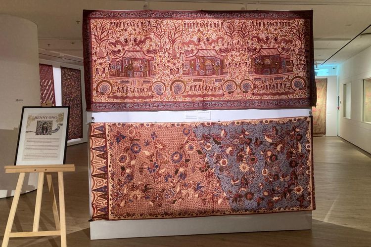 Pameran batik peranakan bertajuk Metamorfosa di Menara Kompas Lantai 8, Jakarta, Kamis (9/4/2026). Pameran ini berlangsung pada 9 April-5 Mei 2026.