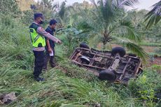 Tak Kuat Menanjak, Truk Terguling Masuk Jurang Sedalam 25 Meter di Wonogiri, 1 Orang Tewas