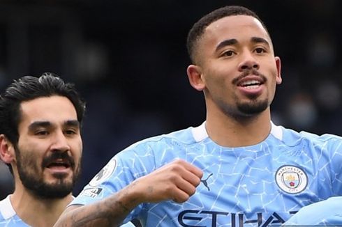 Hasil Liga Inggris - Gabriel Jesus Bawa Man City Tekuk Tim Juru Kunci