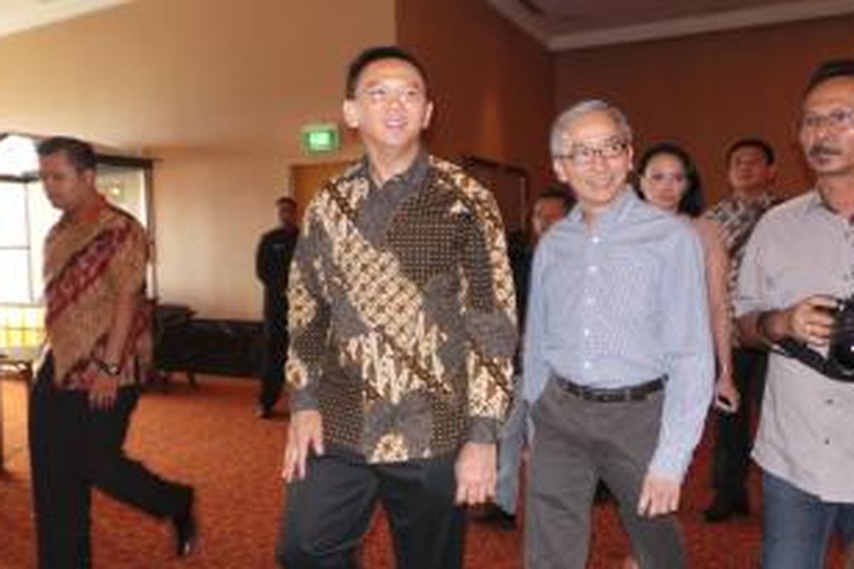 Wakil Gubernur DKI Jakarta Basuki Tjahaja Purnama, di sebuah acara di Ritz Carlton, Mega Kuningan, Jakarta Selatan. Sabtu (23/8/2014).