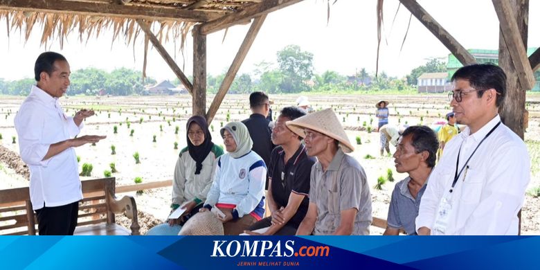Jokowi Langsung Temui Petani di Jateng Usai Prabowo Kritik Ganjar soal Pupuk