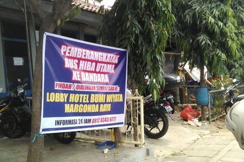 Terminal Depok Ditutup, Bus Bandara Dialihkan ke Hotel Bumi Wiyata