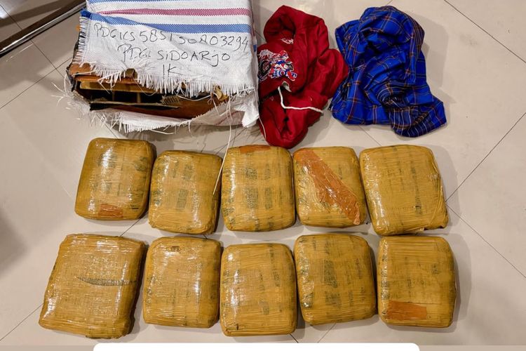 Bareskrim Gagalkan Pengiriman 10 Kilogram Ganja dari Padang ke Sidoarjo