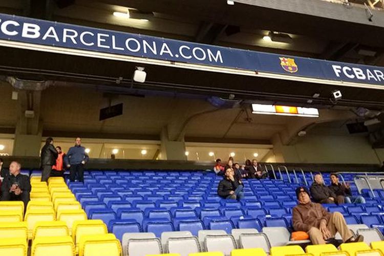 Hasil bidikan Oppo F1s di stadion FC Barcelona, Camp Nou.