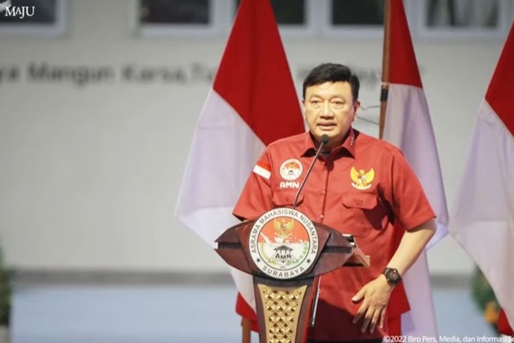 Kepala Badan Intelijen Negara (BIN) Budi Gunawan saat memberikan sambutan pada peresmian Asrama Mahasiswa Nusantara di Surabaya, Jawa Timur pada Selasa (29/11/2022).