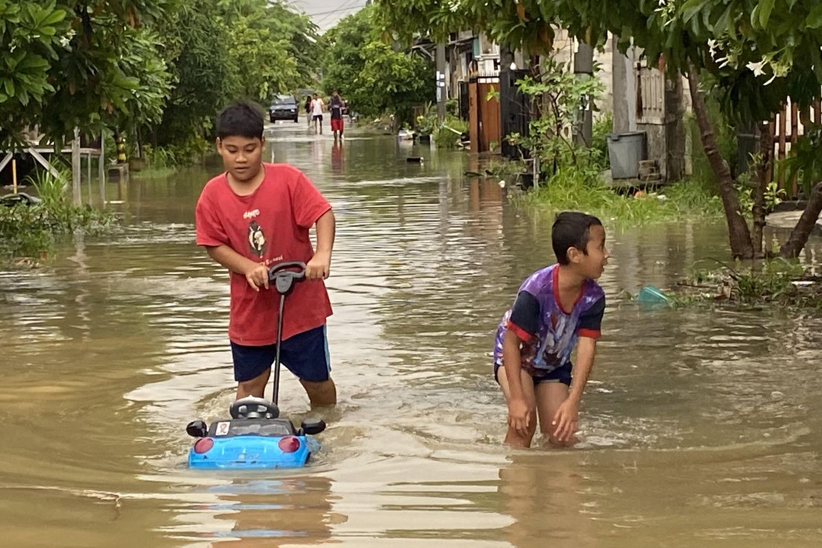 Perumahan Suropati Residence Tambun Banjir, Tinggi Air Capai 50 Sentimeter