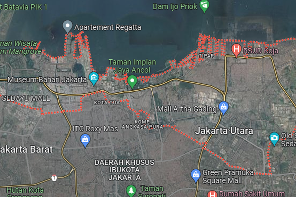 Daftar Kecamatan, Kelurahan dan Kode Pos di Jakarta Utara