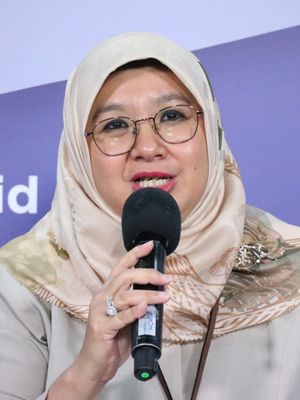 Direktur Pencegahan dan Pengendalian Penyakit Menular Langsung Kementerian Kesehatan (Kemenkes) Siti Nadia Tarmizi 