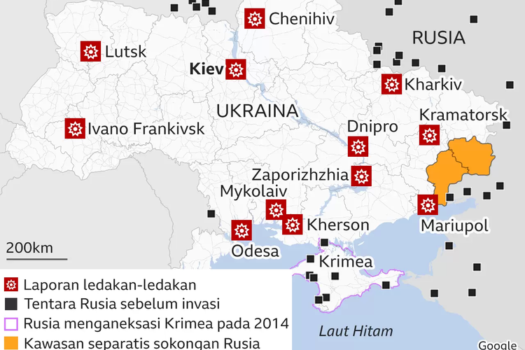 Invasi Rusia Ke Ukraina: Melihat Strategi Putin Menggunakan Peta