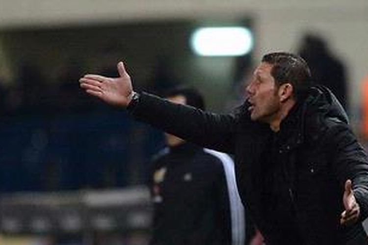 Pelatih Atletico Madrid, Diego Simeone.